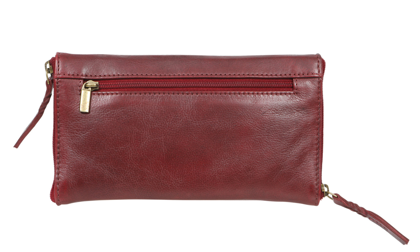Leather Optical/Phone Case 5977 Oxblood