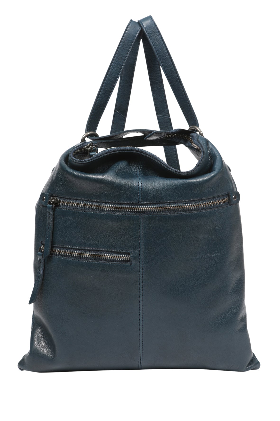 Leather Hobo/Shoulder/Backpack 6314 Midnight