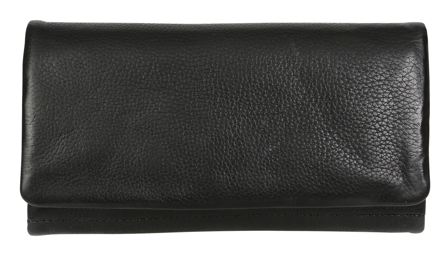 Ladies Leather Wallet 6330 Black