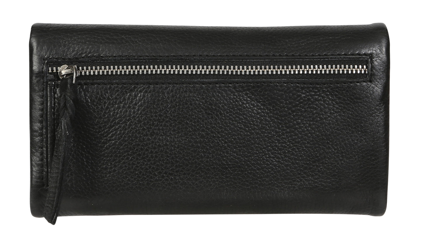 Ladies Leather Wallet 6330 Black