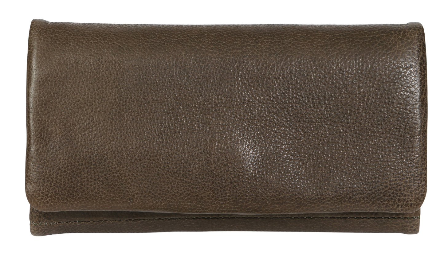 Ladies Leather Wallet 6330 Olive
