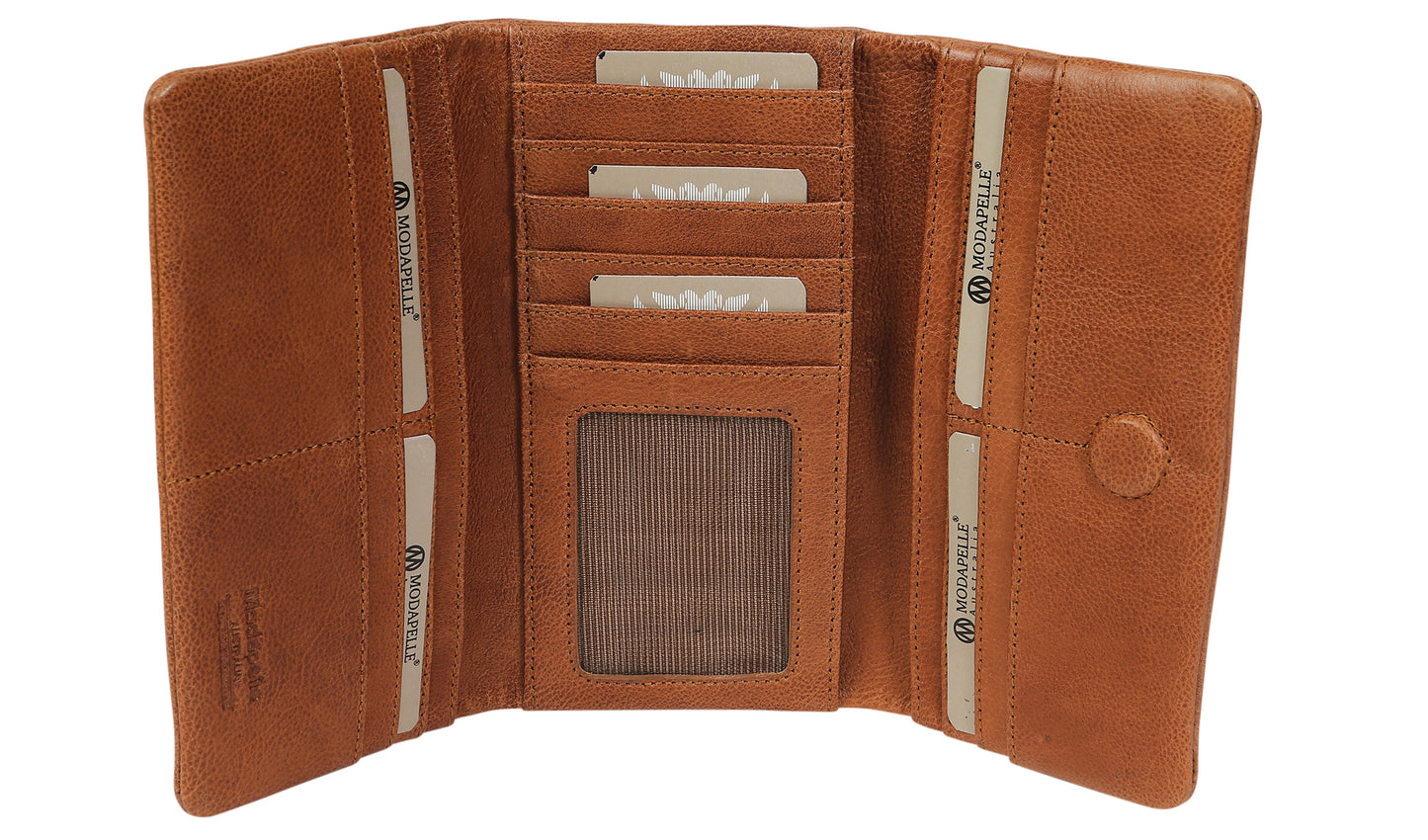 Ladies Leather Wallet 6330 Tan