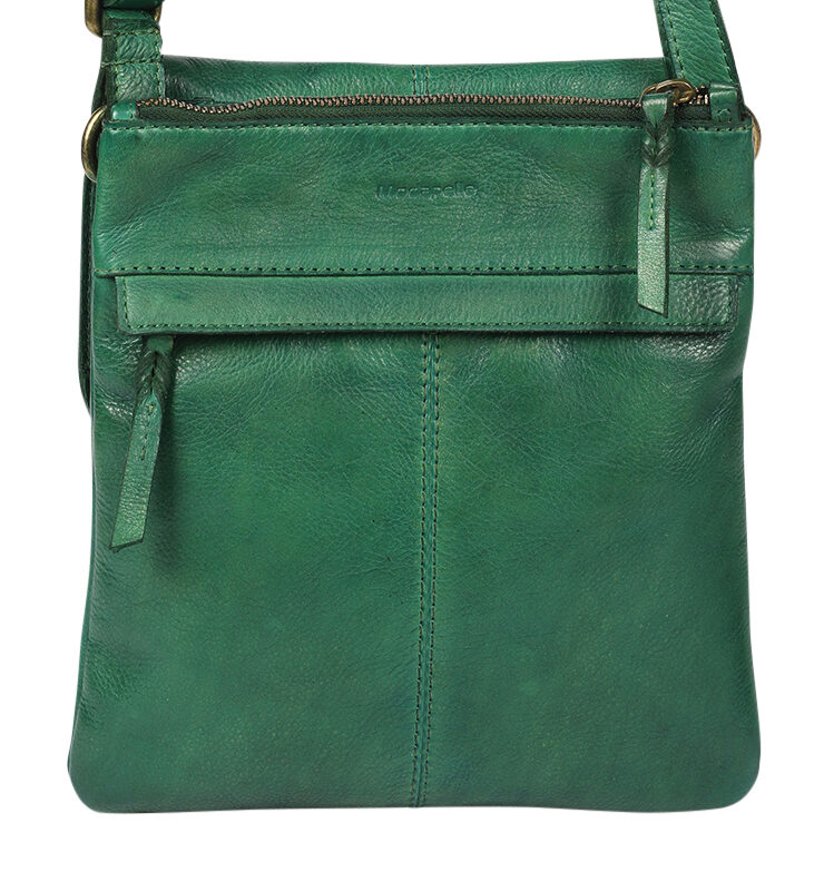 Ladies Leather Cross Body - New Arrivals Style 6655 Green