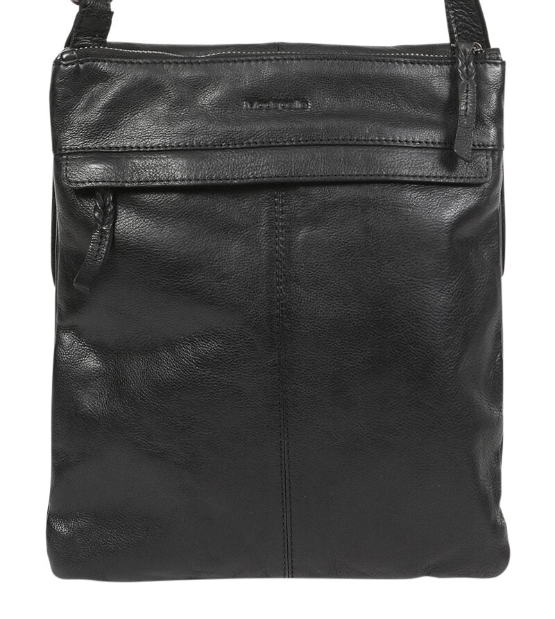 Ladies Leather Shoulder/Cross Body - New Arrivals 6688 Black