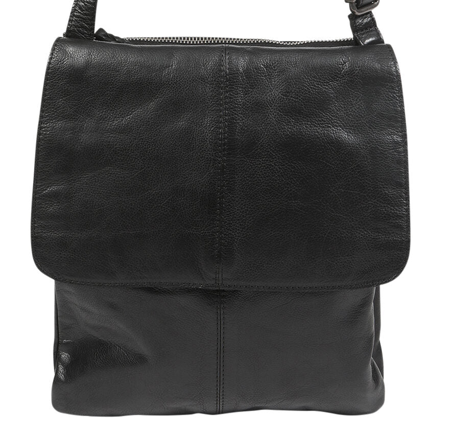 Ladies Leather Shoulder/Cross Body - New Arrivals 6688 Black