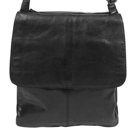 Ladies Leather Shoulder/Cross Body - New Arrivals 6688 Black