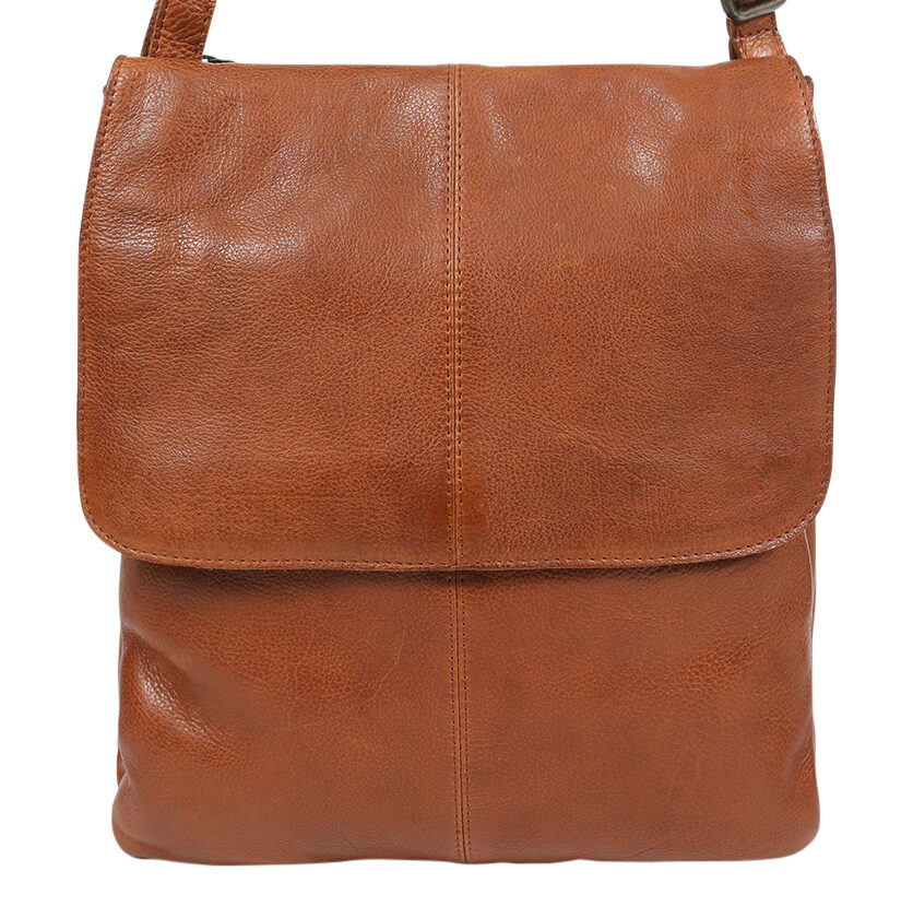 Ladies Leather Shoulder/Cross Body - New Arrivals 6688 Tan