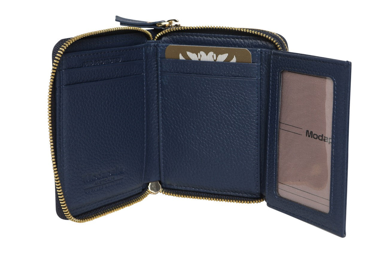 Ladies Leather Wallets - New Arrivals 6719 Navy