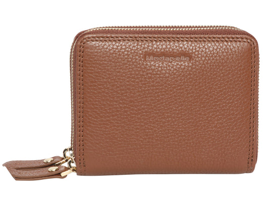 Ladies Leather Wallets - New Arrivals 6719 Cognac