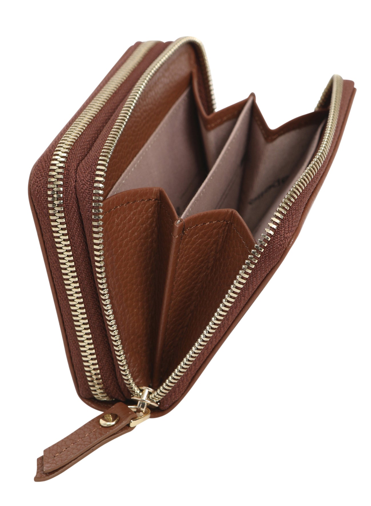 Ladies Leather Wallets - New Arrivals 6719 Cognac