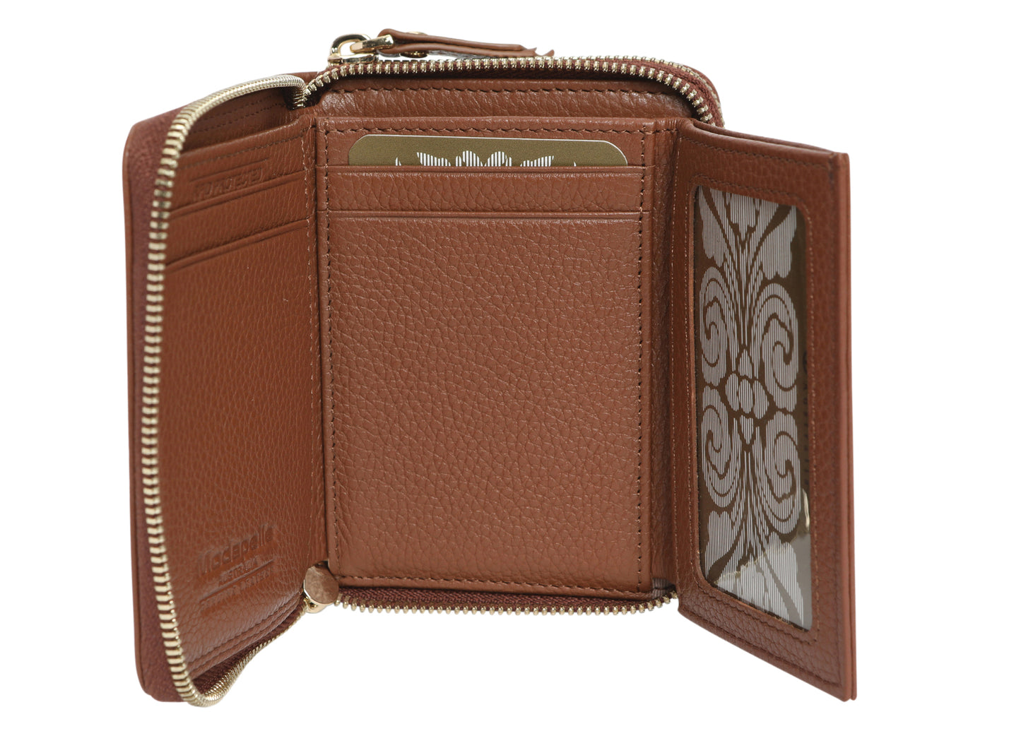 Ladies Leather Wallets - New Arrivals 6719 Cognac