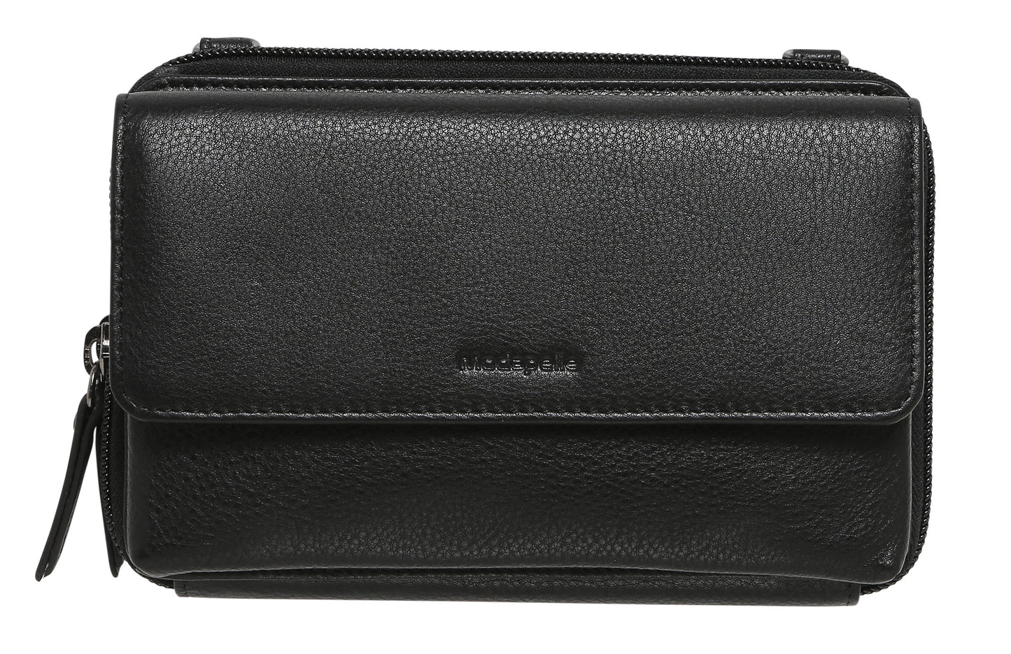 Ladies Leather Cross Body/Wallet Bag 7319 Black