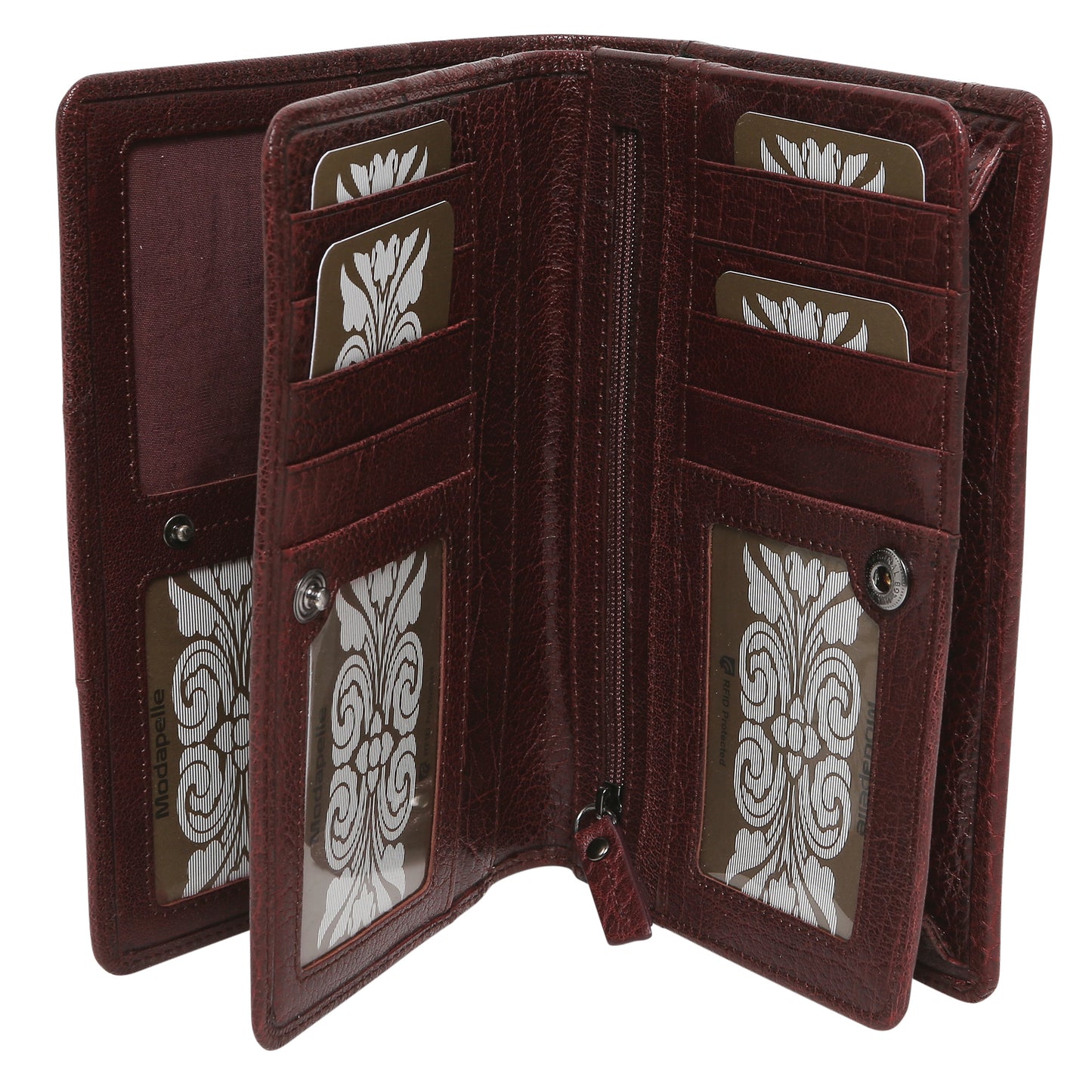 Leather 2019 Summer Crossbody Organiser 7321 Burgundy