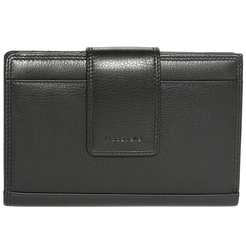 Leather 2018 Winter Black Wallet 7325BLA