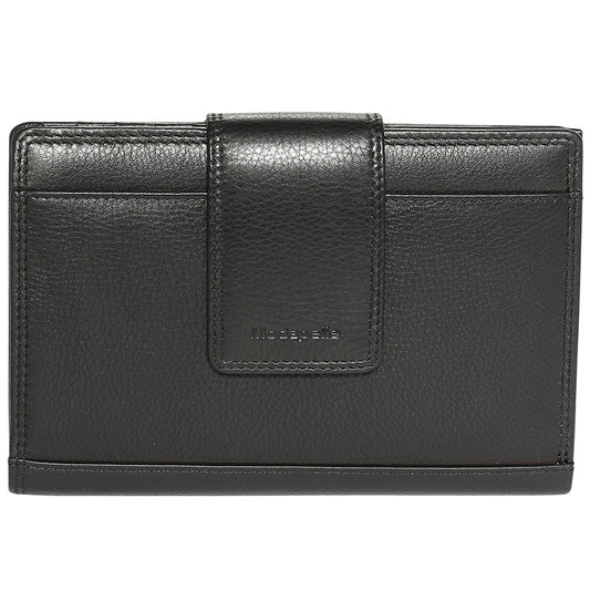 Leather 2018 Winter Black Wallet 7325BLA