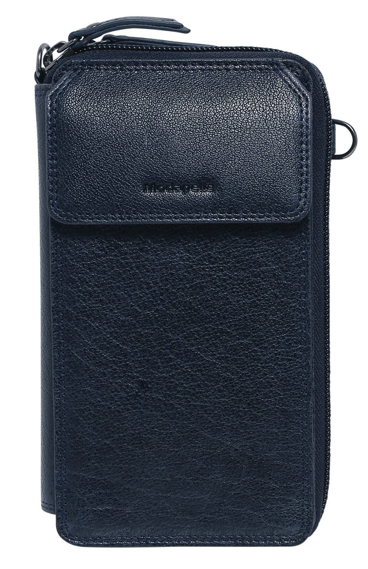 Leather Wallet 7330 Navy