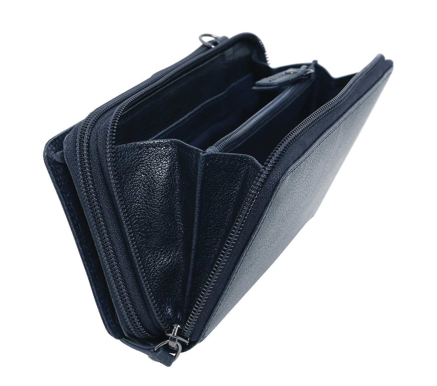 Leather Wallet 7330 Navy
