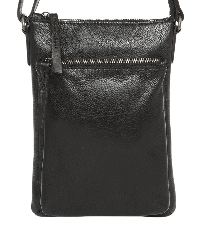 Ladies Leather Shoulder/Cross Body-New Arrivals 7625 Black