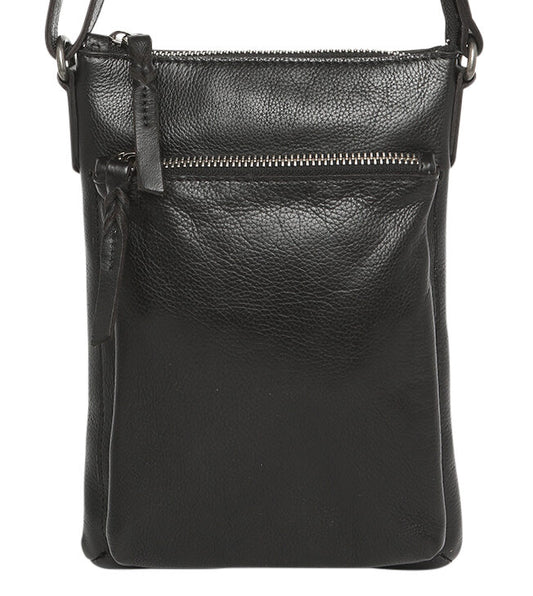 Ladies Leather Shoulder/Cross Body-New Arrivals 7625 Black