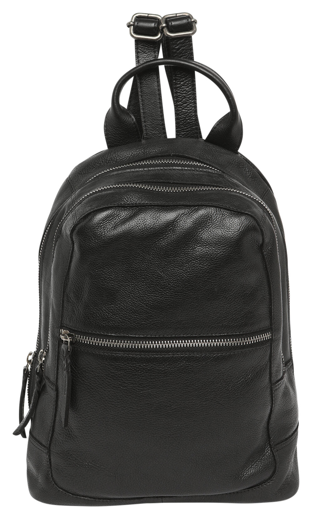 Ladies Leather Backpack - New Arrivals 7632 Black