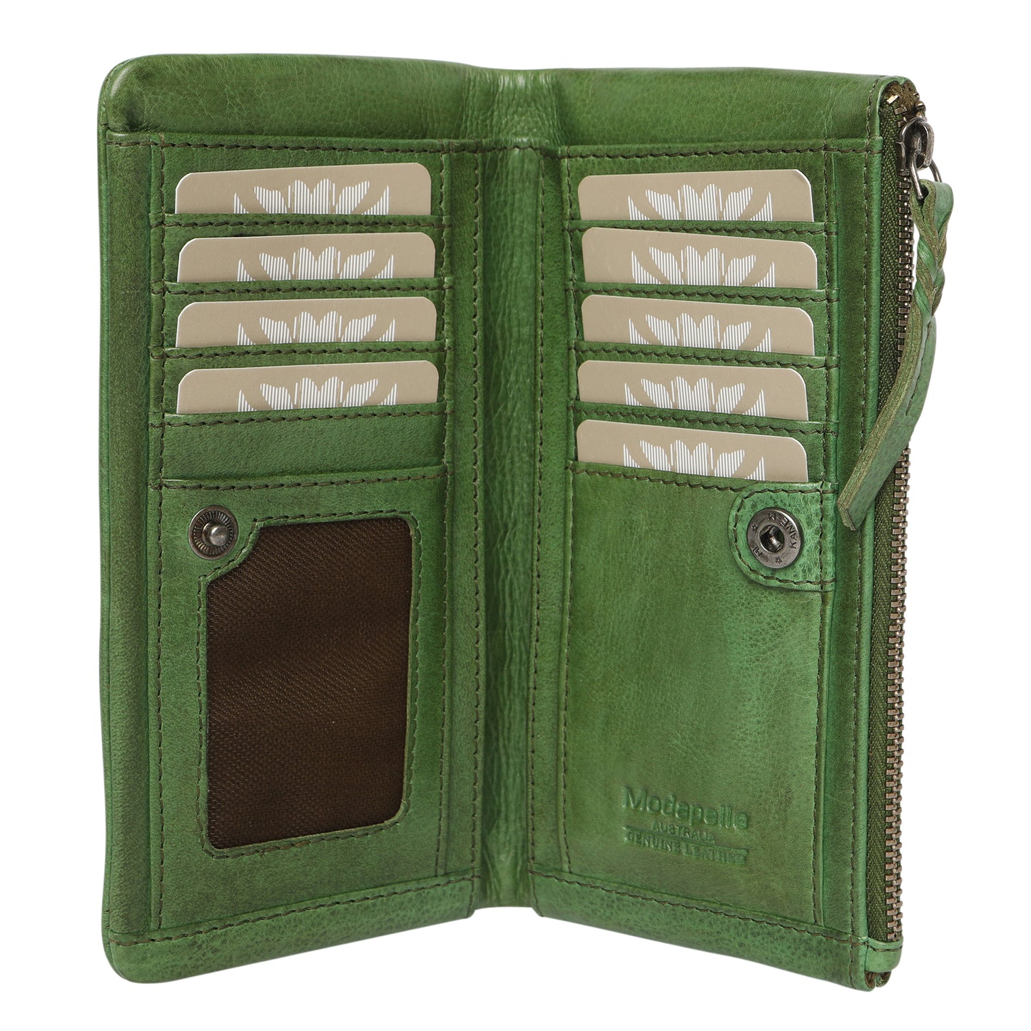 Ladies Leather Wallet and New Arrivals 7633 Grass