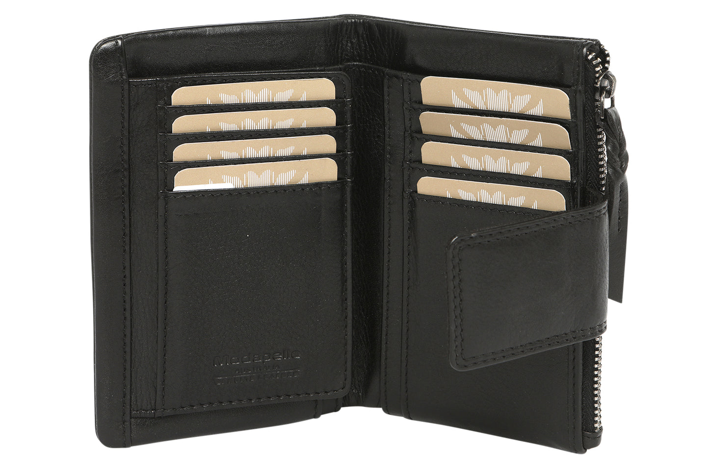 Ladies Leather Wallet - New Arrivals 7635 Black