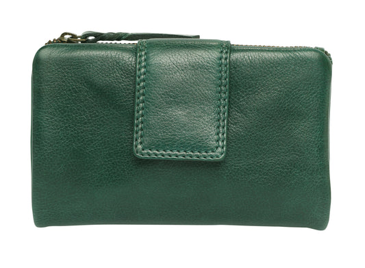 Ladies Leather Wallet - New Arrivals 7635 Emerald