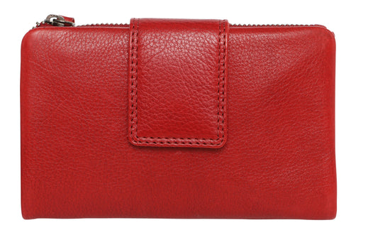 Ladies Leather Wallet - New Arrivals 7635 Red