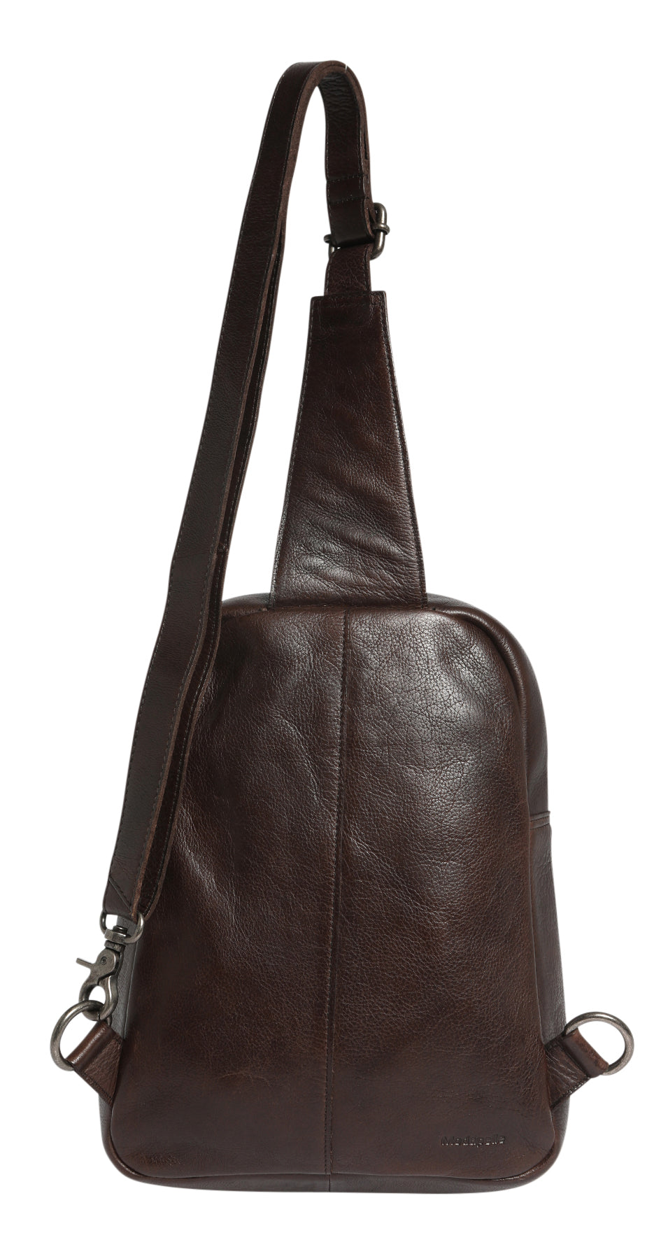 Ladies Leather Cross Body Sling Bag 7638 Coffee