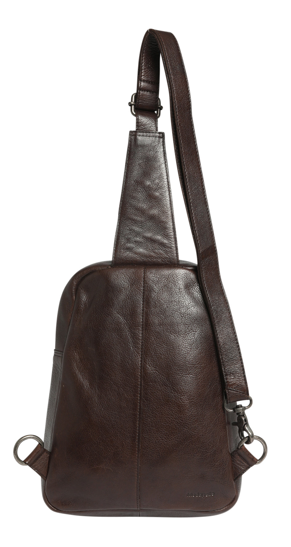 Ladies Leather Cross Body Sling Bag 7638 Coffee