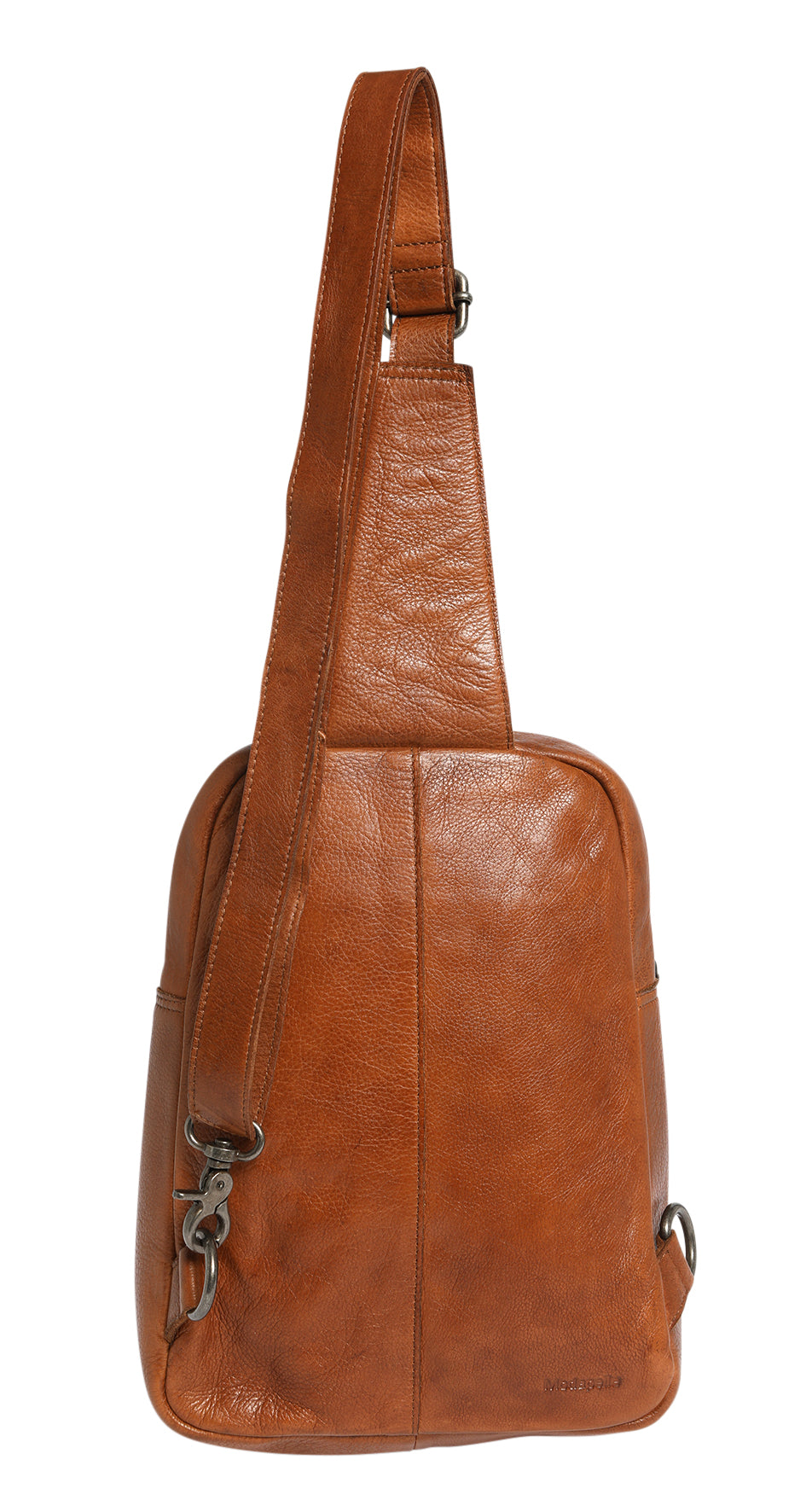 Ladies Leather Cross Body Sling Bag 7638 Tan