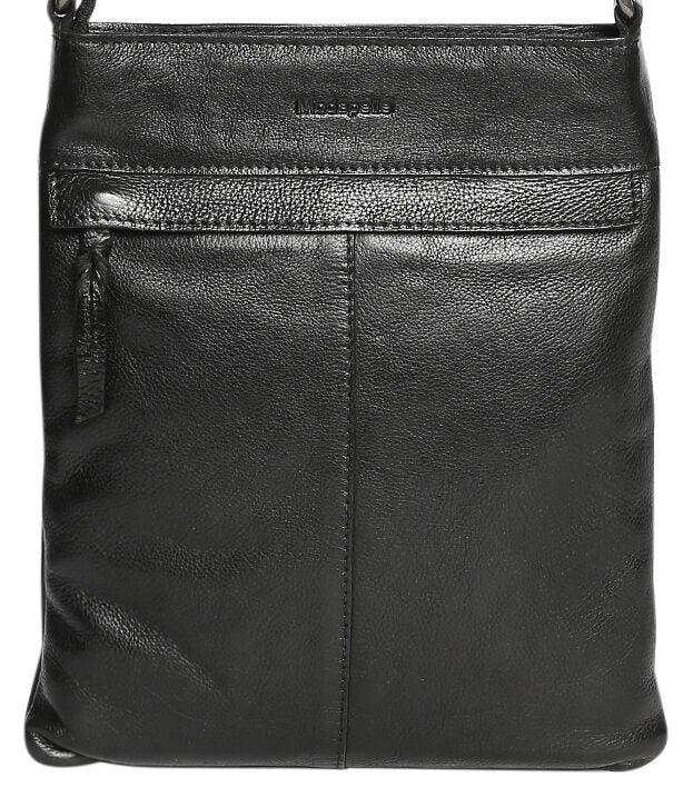 Ladies Leather Shoulder/Cross Body Bag 7688 Black