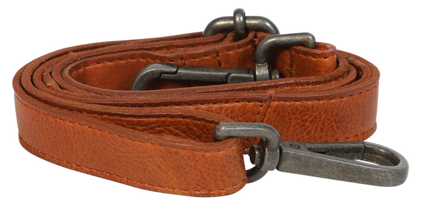 Ladies Leather Shoulder/Cross Body Bag 7698 Tan