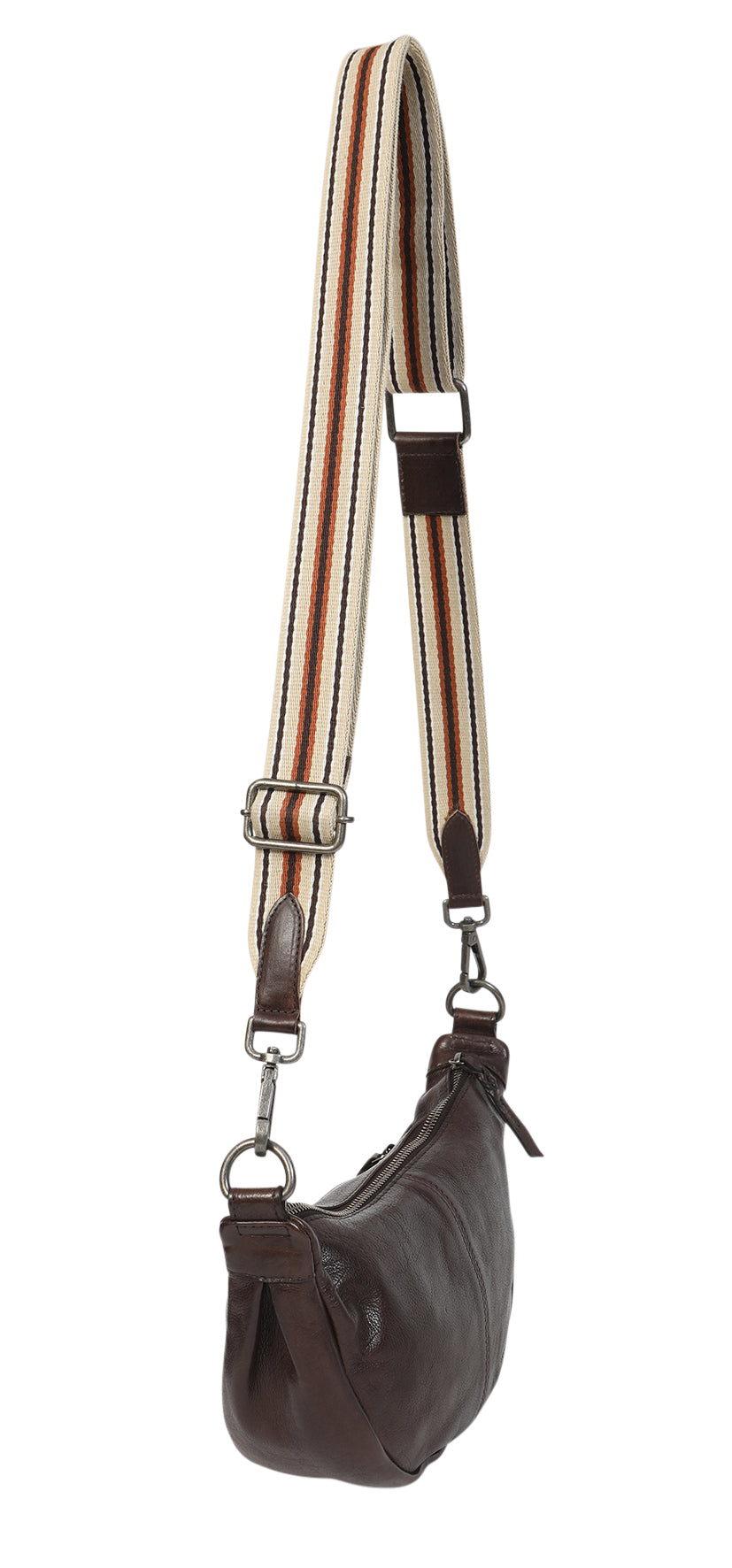 Ladies Leather Shoulder/Cross Body Bag 7699 Coffee