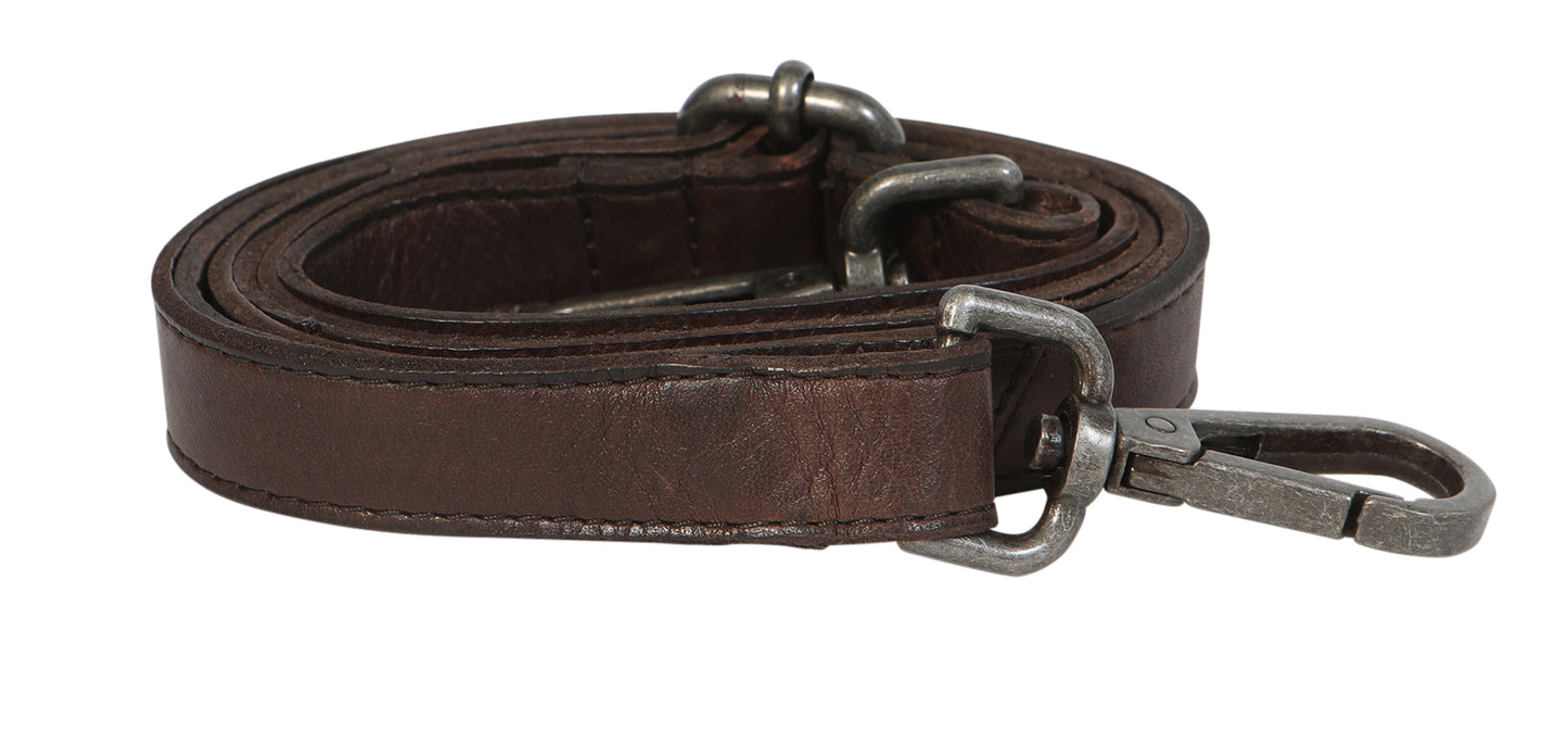 Ladies Leather Shoulder/Cross Body Bag 7699 Coffee