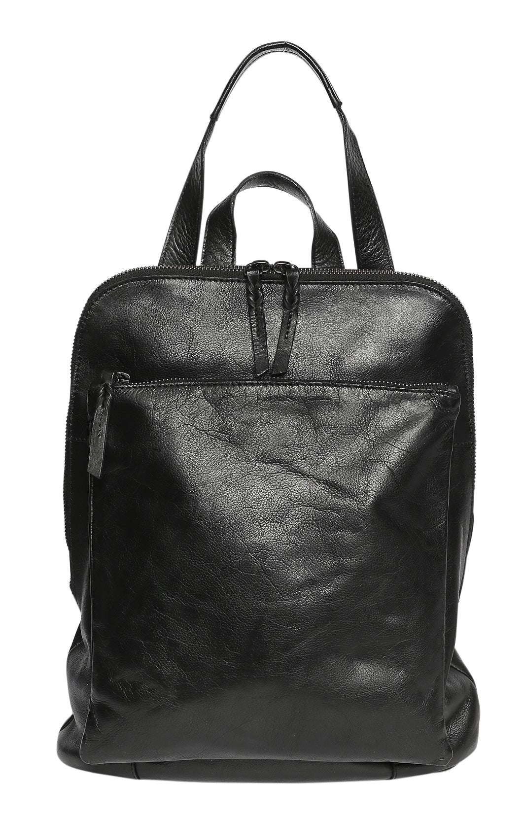 Ladies Leather Backpack - New Arrivals 7704 Black