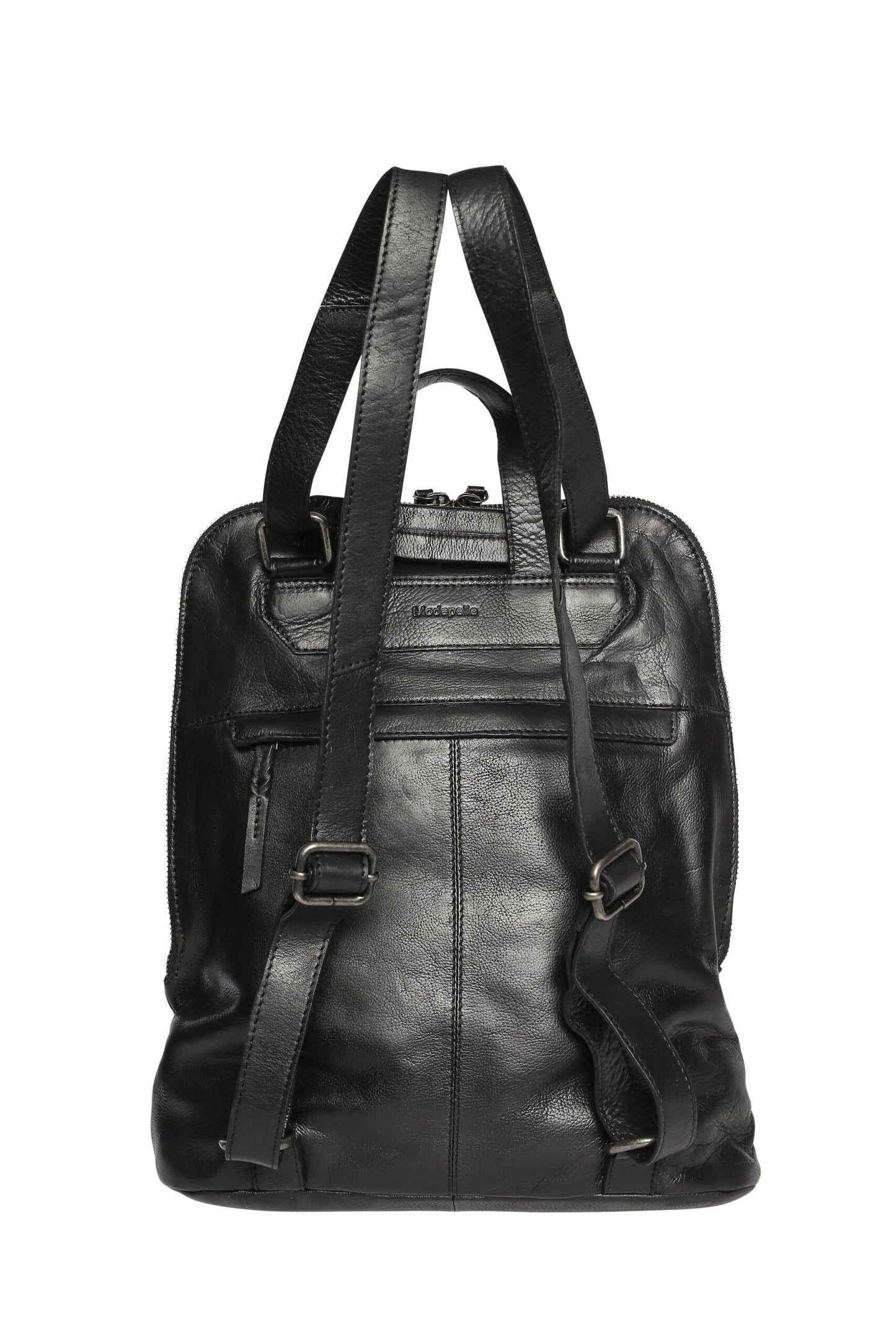 Ladies Leather Backpack - New Arrivals 7704 Black
