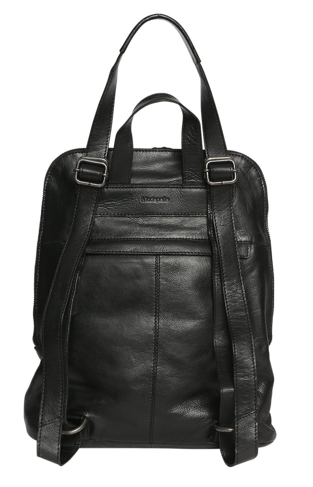 Ladies Leather Backpack - New Arrivals 7704 Black