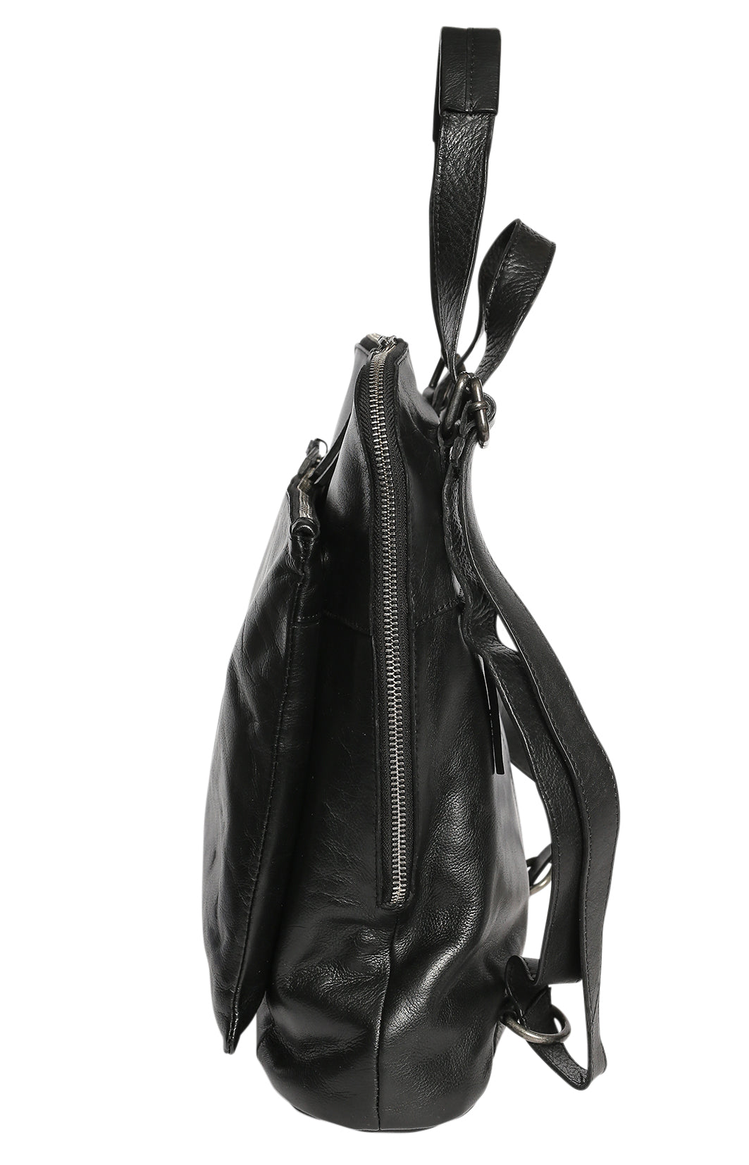Ladies Leather Backpack - New Arrivals 7704 Black