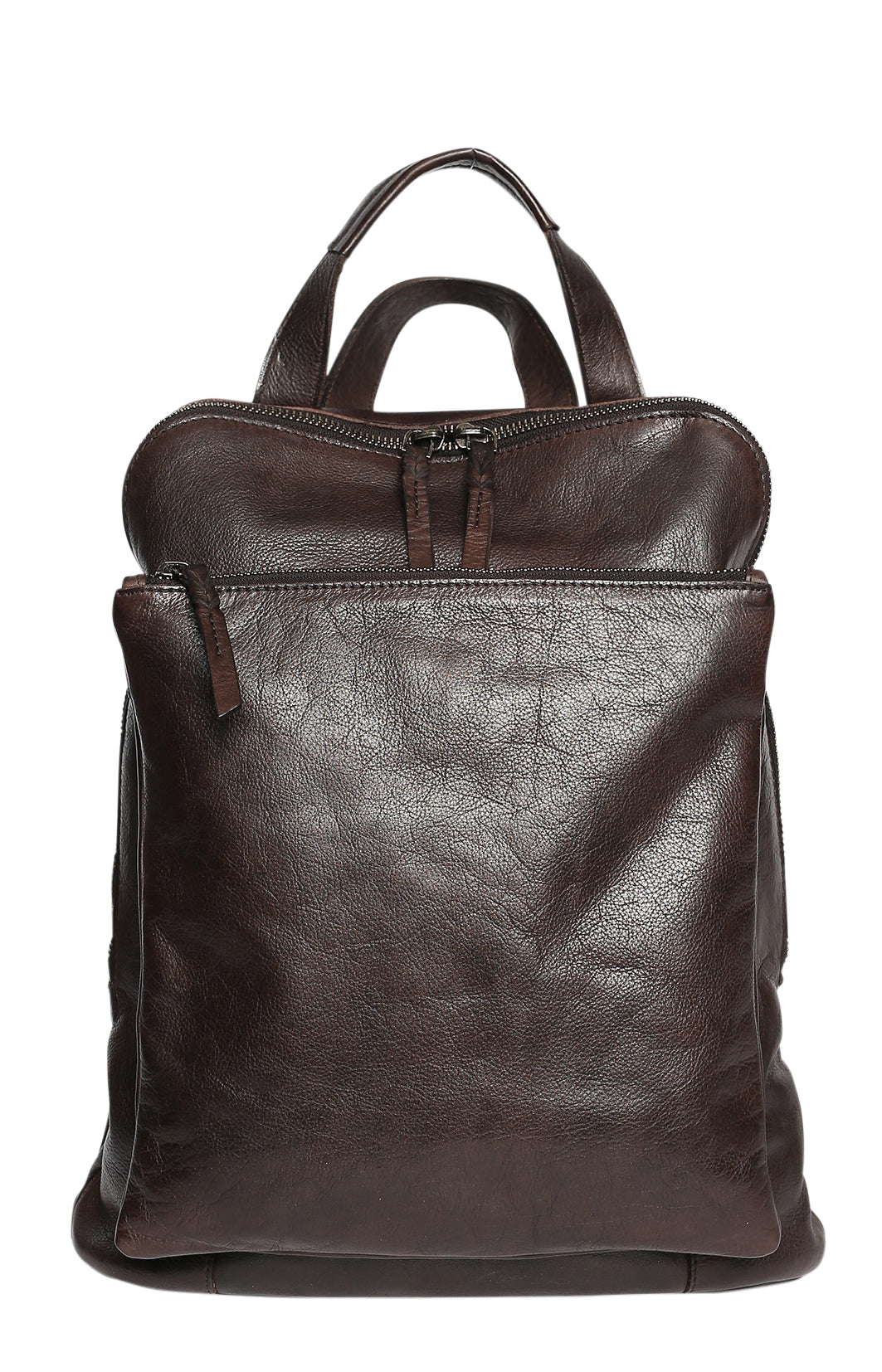 Ladies Leather Backpack - New Arrivals 7704 Coffee