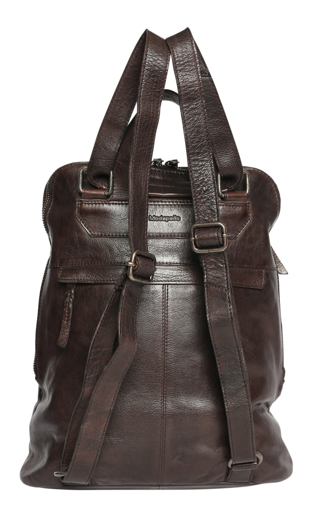 Ladies Leather Backpack - New Arrivals 7704 Coffee