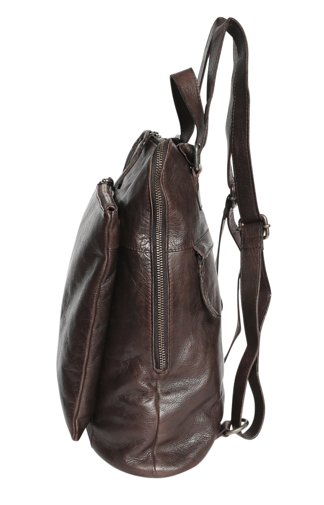 Ladies Leather Backpack - New Arrivals 7704 Coffee