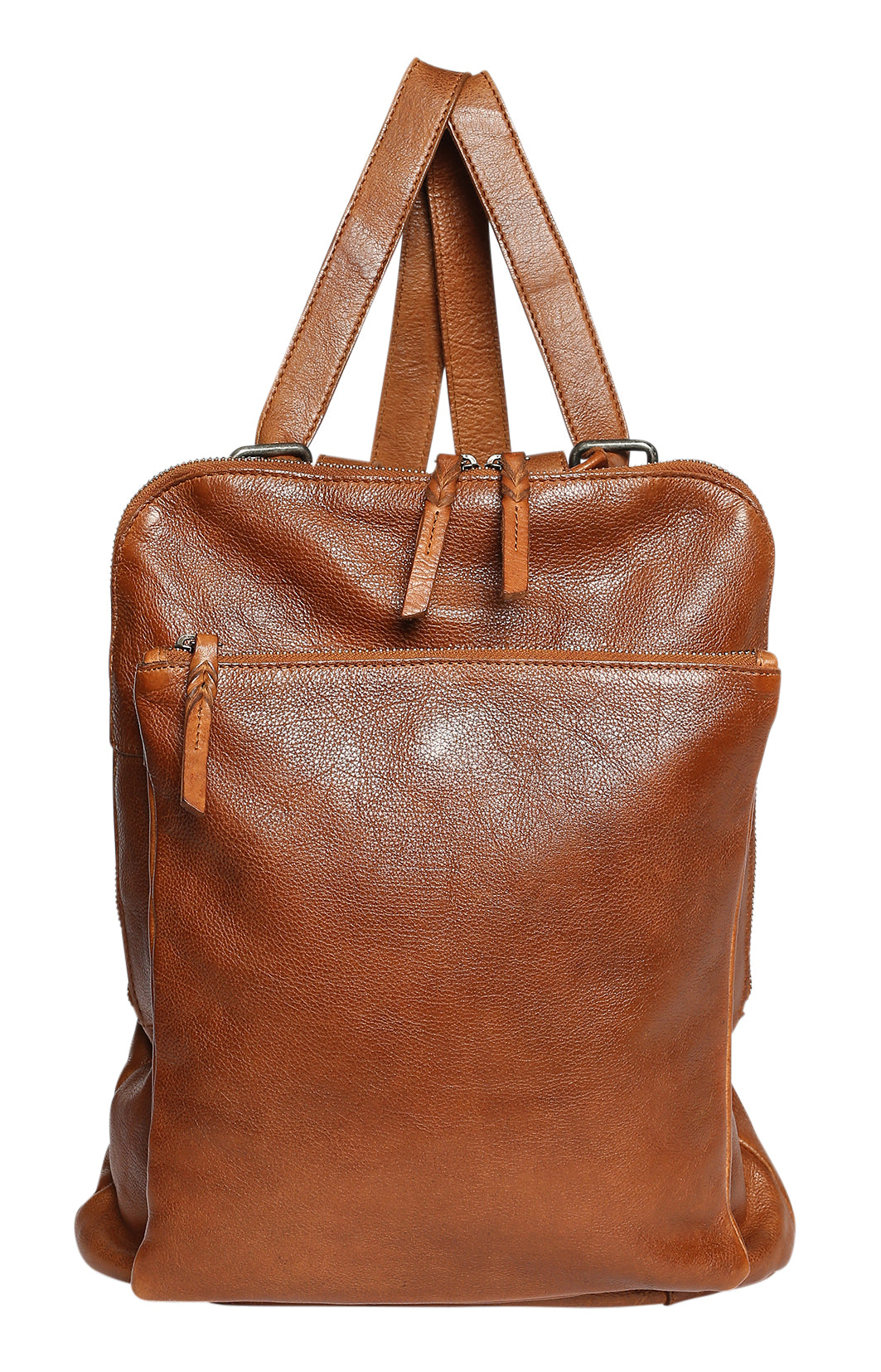 Ladies Leather Backpack - New Arrivals 7704 Tan