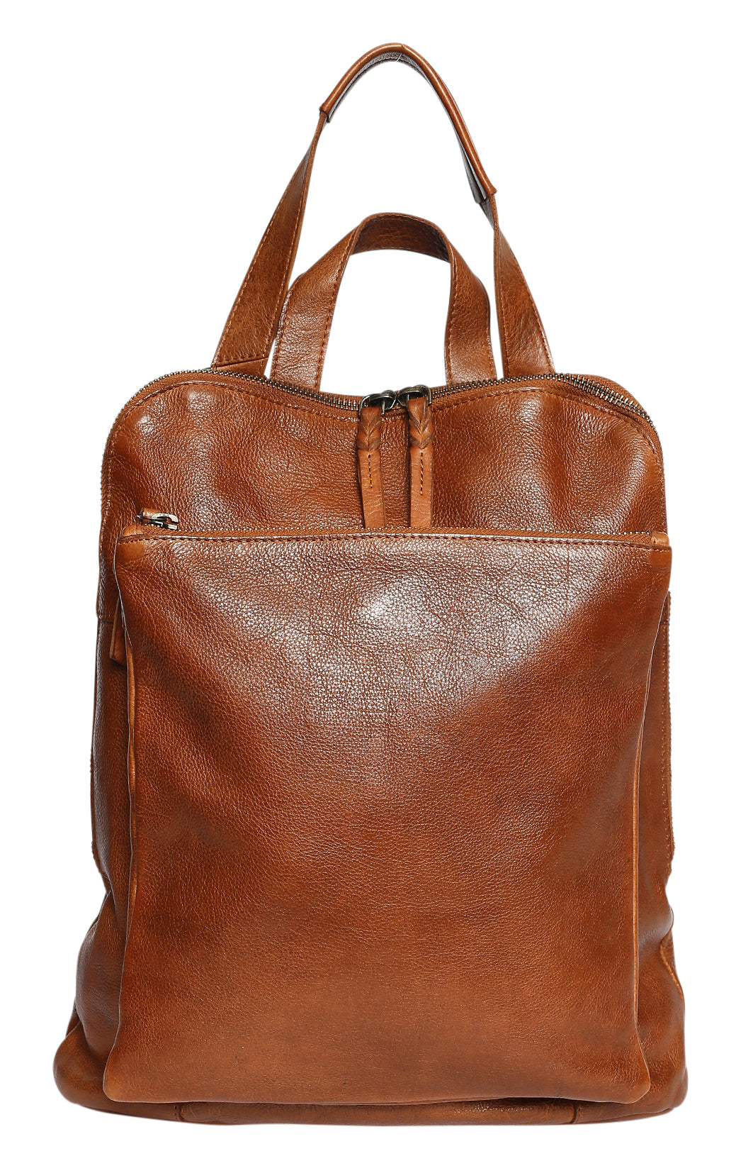 Ladies Leather Backpack - New Arrivals 7704 Tan