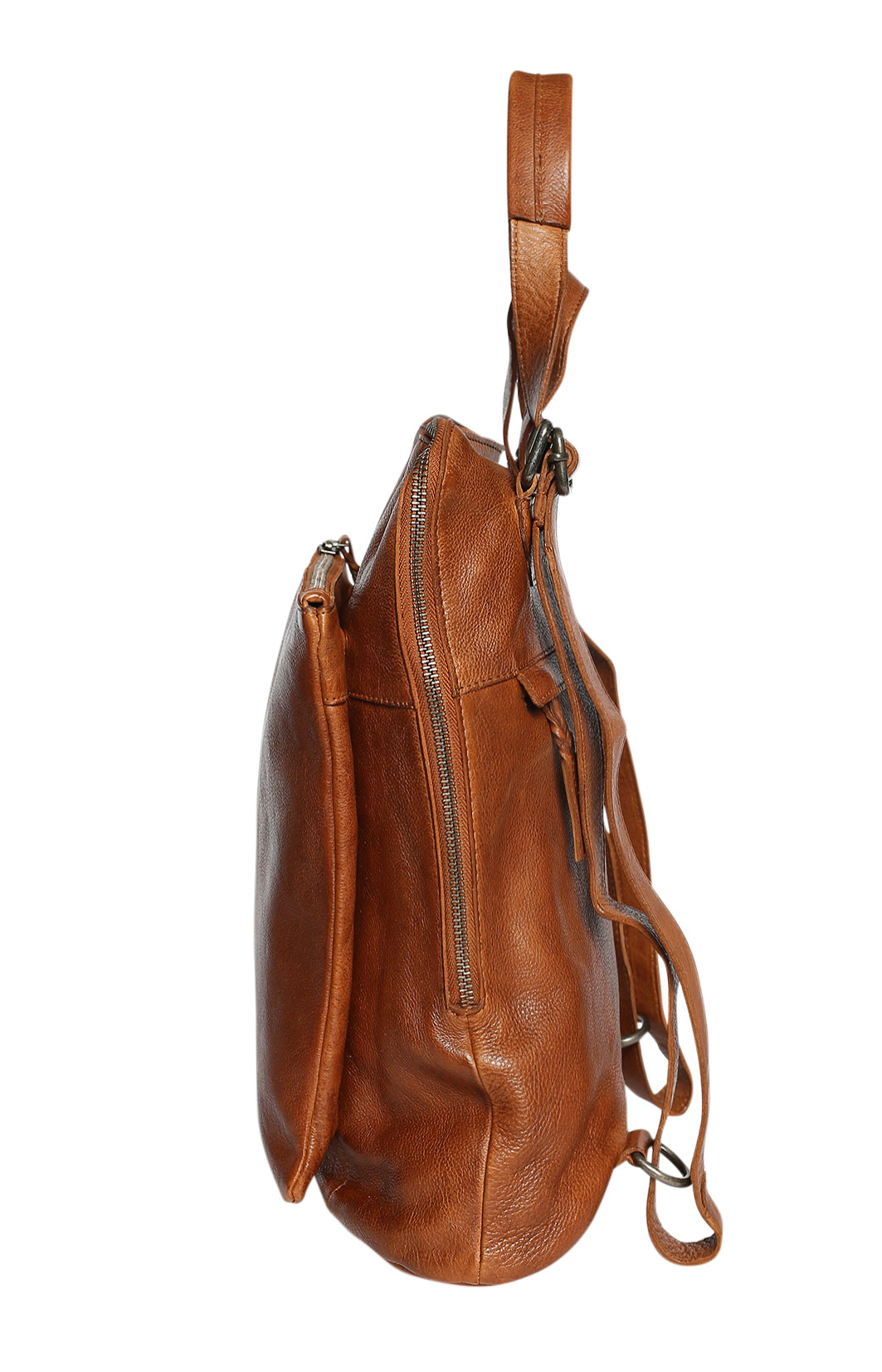 Ladies Leather Backpack - New Arrivals 7704 Tan