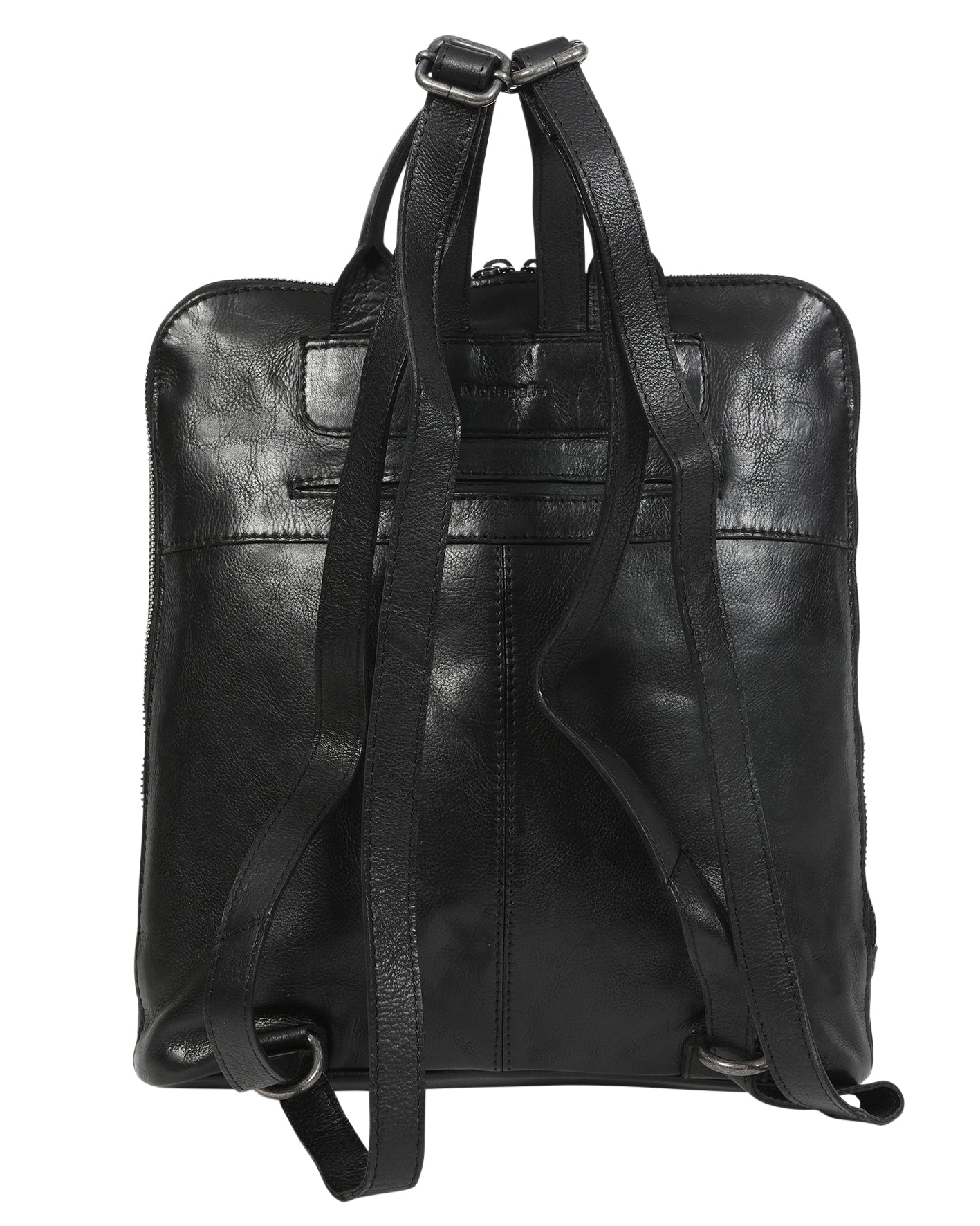 Ladies Leather Backpack - New Arrivals 7705 Black