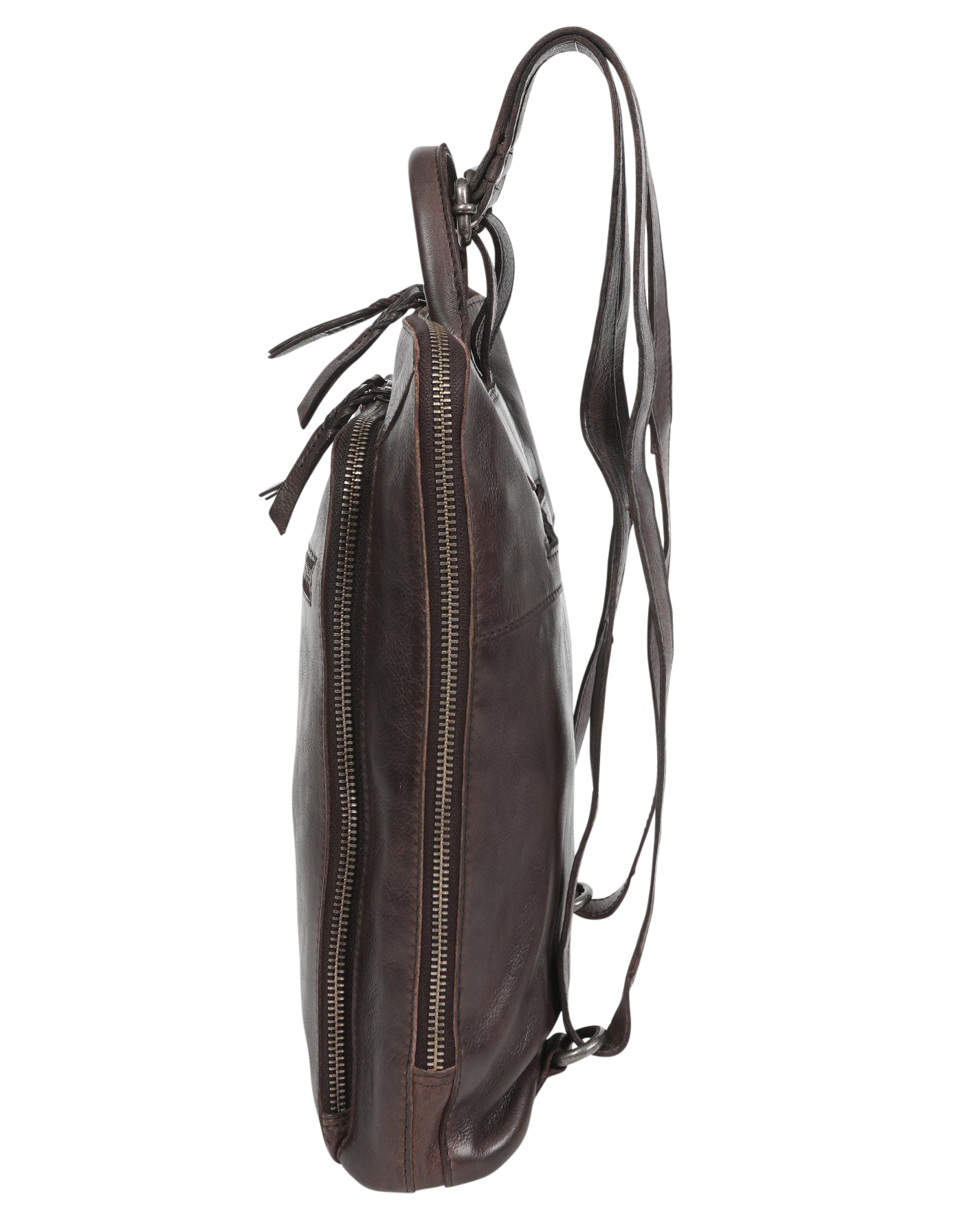 Ladies Leather Backpack - New Arrivals 7705 Coffee