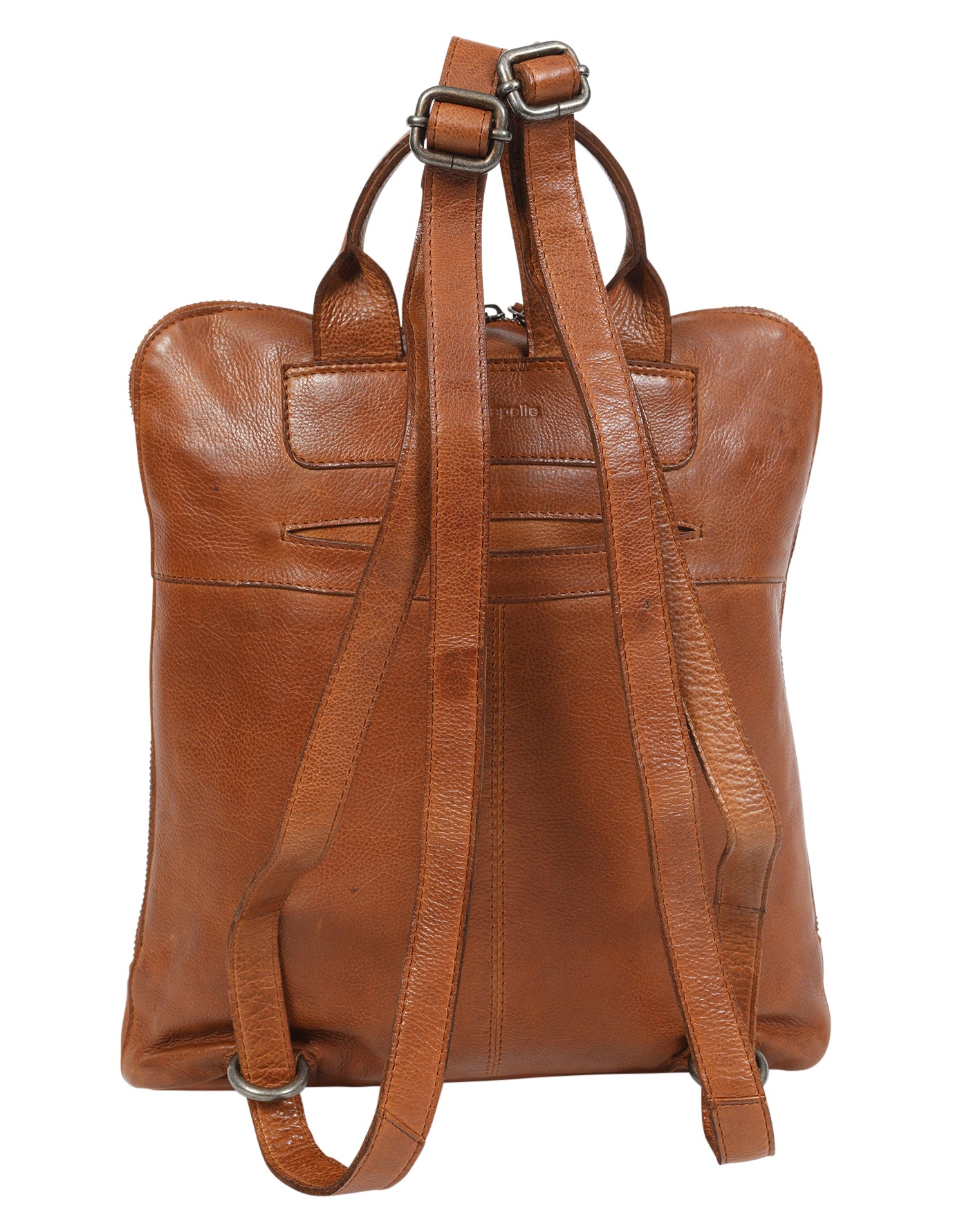 Ladies Leather Backpack - New Arrivals 7705 Tan