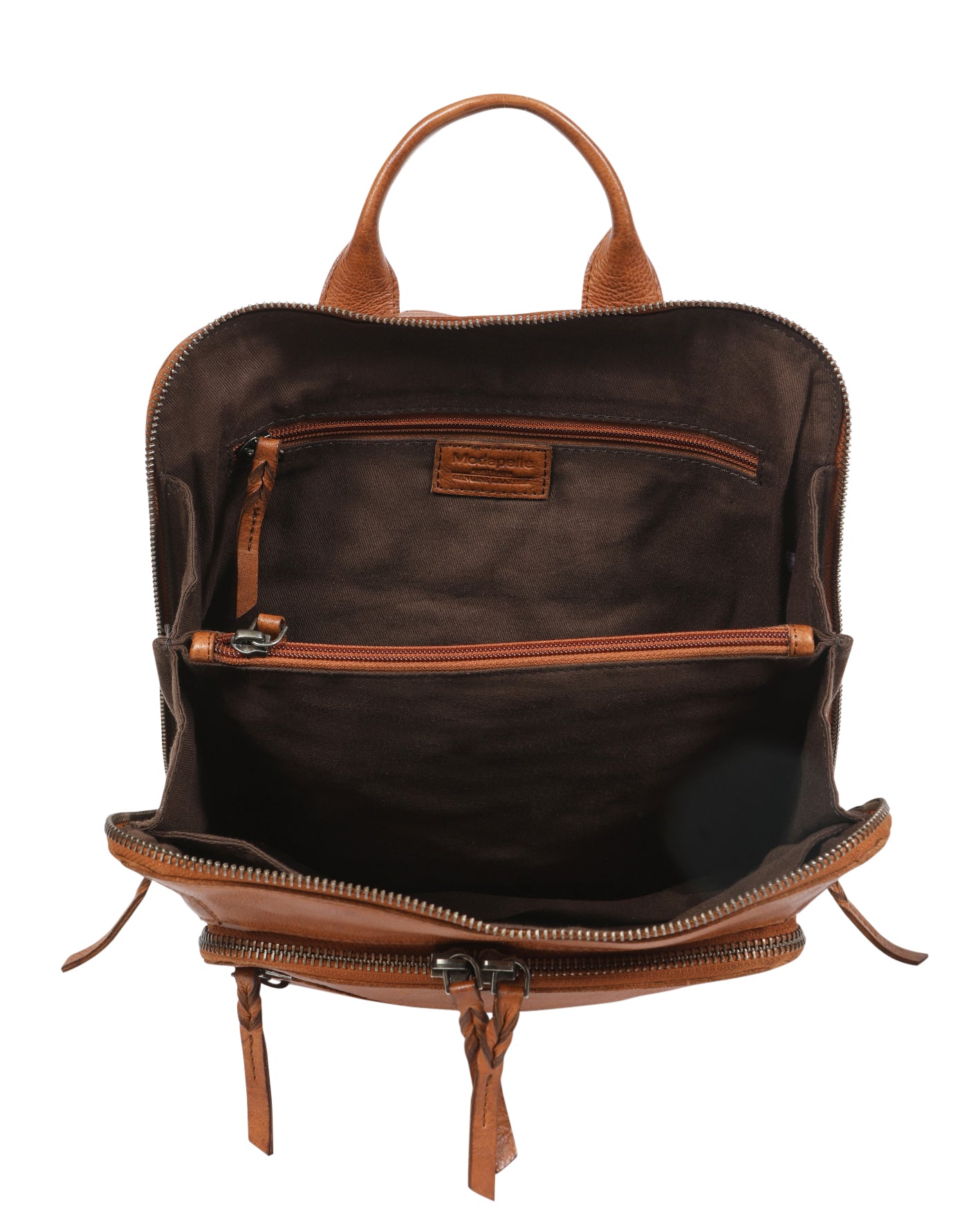 Ladies Leather Backpack - New Arrivals 7705 Tan