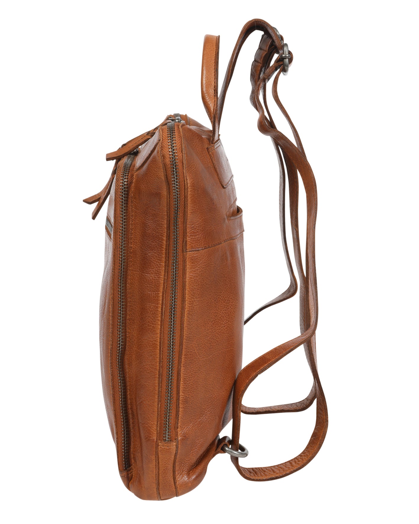 Ladies Leather Backpack - New Arrivals 7705 Tan
